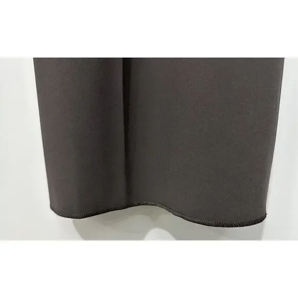 St. John Diana Dress Pants Womens 14 Brown Straight Leg Stretch Unhemmed NWT